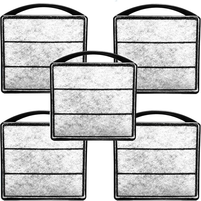 TARARIUM Fish Tank Filter Replacement Filter Element 5PSC, Cotton Material Suitable for IX-90 Daily Filter Replacement (White, IX-90-5PSC) not Suitable for IX-120
