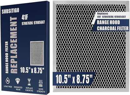 97007696 Range Hood Filter 41F Stove Vent Hood Filters for Kitchen Range Hood Filter Replacement Grease Mesh Charcoal Carbon Oven Vent Hood Filters by Size 10.5" x 8.75"