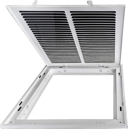 Venti Air 14" X 14" Steel Return Air Filter Grille - Removable Face/Door for 1 inch filters - HVAC Duct Cover Grill (2-3 Business Day Delivery) [Outer Dimension: 16.5"W X 16.5" H]