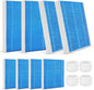 DerBlue 8pcs Wick Replacement Filter and 4pcsTop Fill Humidifier Replacement Filters Compatible with Superior 6000S Smart Evaporative Humidifier,high efficiency filter can last more than 6 months