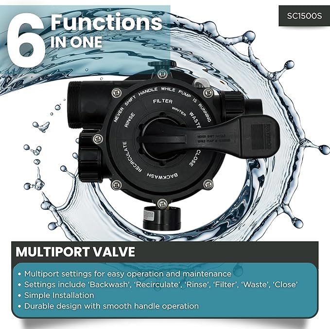 HALF OFF PONDS Simply Clear Koi Pond Filter System with 2HP Blower, UV Clarifier & 2,000 GPH Pump – Filters Ponds Up to 1500 Gallons – Complete Kit with Bio Media, Multiport Valve, Gauge