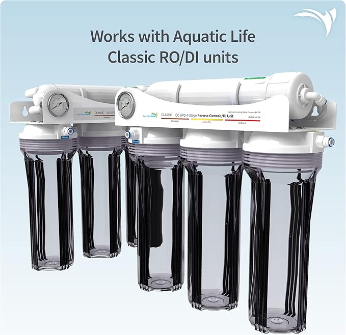 AquaticLife 10-Inch Sediment Water Filter Replacement Cartridges Kit (Carbon Plus Chloramine)