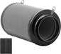 iPower 6" Air Carbon Filter for Inline Duct Fan, Intake and Exhaust Fans, with Premium Australia Virgin Charcoal, Black