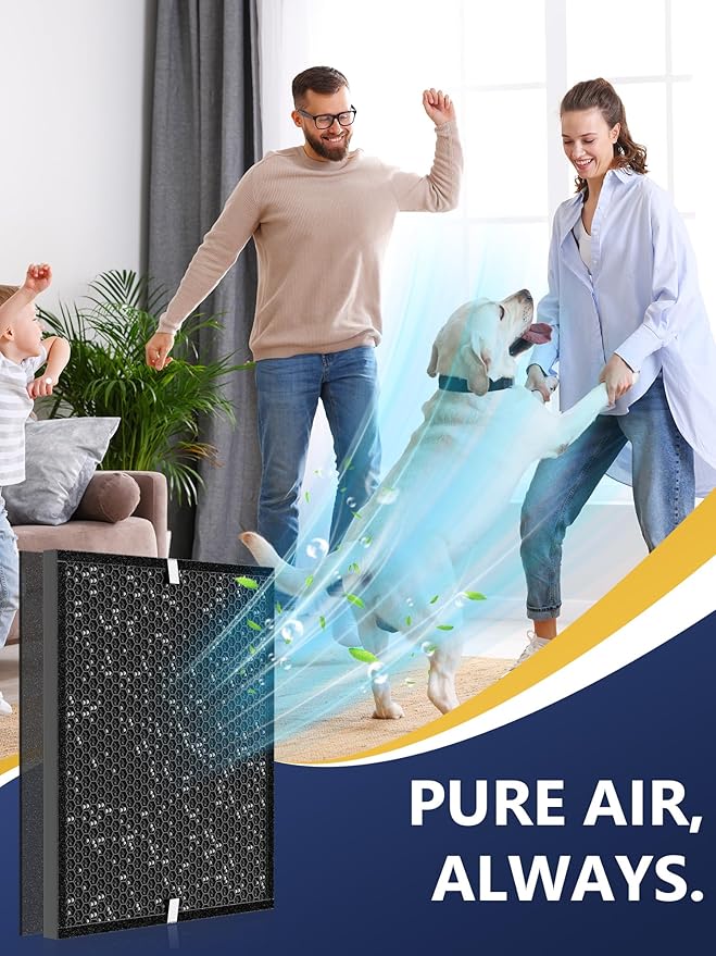 3000 Replacement Filter Compatible with Air Doctor AD3000 Version Air Purifier, Not for AD3500, 2 Carbon Filters & 4 PreFilters – Compare to Part #ADF3002 ADF3003
