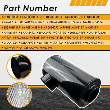 PA3493 Air Filter Compatible with Ecolite Eco Parker Racor Farr Baldwin Replaces # 46748, AH1197, 114880003, P537454, LAF1934, 546748, 6748, TR529