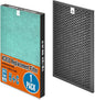 3-Stage Replacement Filter: Particulate Filter+ Activated Carbon | Compatible with Sharp KC-850U & KC-C100U Air Purifiers (1 SET Pack)