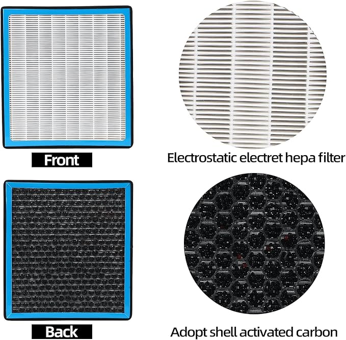 6040C Cabin Air Filter CF11183 with Nutshell Activated Carbon Compatible with Jeep Grand Cherokee 2011-2021 Dodge Duranco 2011-2023, Grand Cherokee WK 2022.