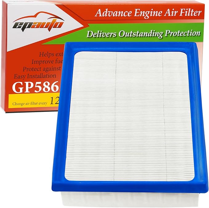 EPAuto GP586 (XA10586) Engine Air Filter, Replacement for Toyota Camry, Corolla, RAV4, Avalon, Highlander, Sienna, Venza, C-HR, Subaru BRZ, Lexus ES300h, UX200, NX350h, NX450h+, RX350h (2017-2025)