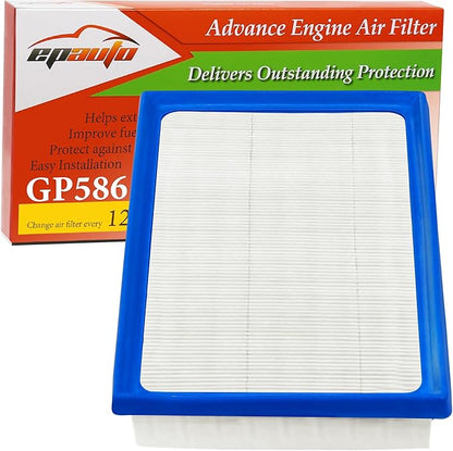 EPAuto GP586 (XA10586) Engine Air Filter, Replacement for Toyota Camry, Corolla, RAV4, Avalon, Highlander, Sienna, Venza, C-HR, Subaru BRZ, Lexus ES300h, UX200, NX350h, NX450h+, RX350h (2017-2025)