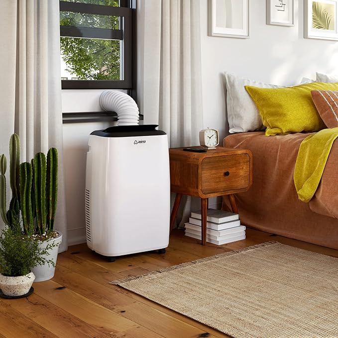 Portable Air Conditioners 10000 BTU AIRO COMFORT, AC Unit Floor Standing with Remote Control & DYI Installation Kit