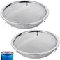 6" Rain Barrel Mesh Cover for Rain Barrels, 2-Pack 304 Stainless Steel Screen Filter, Never Rust -Kitchen Wash Colander -Compost Sifter, for Keep Leaves, Mosquitos Outside, Soil Sifter, cleaning seeds
