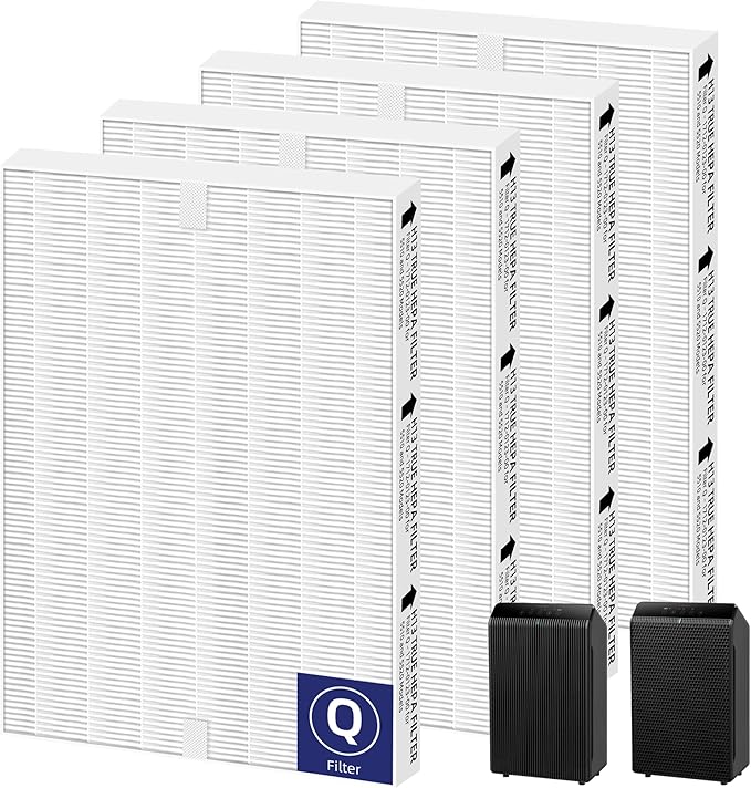 5510 5520 HEPA Air Purifier Filter Q Replacement for Winix Plasmawave Air Purifier,# 1712-0123-00,4 Pack