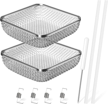 TONDA RV Furnace Vent Screen, Bug Screens Heater Vent Cover for Camper with Installation Tool and Silicone Rubber, Square 2 Pack