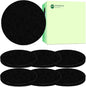 7 Pack 6.7 Inch Round Fiber Cotton Activated Charcoal Compost Filters - Odor Control Replacement for Kitchen Compost Bins, Countertop Compost Bin & Compost Bucket