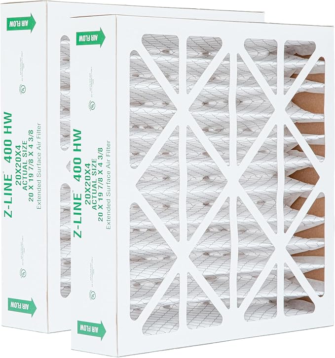 Glasfloss ZL 20x20x4 MERV 10 Air Cleaner Filter replacements for Honeywell FC100A1011, FC35A1019, FC100 Air Filters. 2 Pack. Exact Size: 20 x 19-7/8 x 4-3/8