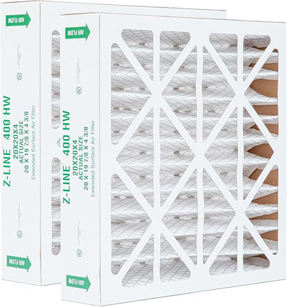 Glasfloss ZL 20x20x4 MERV 10 Air Cleaner Filter replacements for Honeywell FC100A1011, FC35A1019, FC100 Air Filters. 2 Pack. Exact Size: 20 x 19-7/8 x 4-3/8