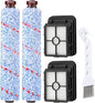 Brush Filter Replacement for Bissell CrossWave Floor and Area Rug Cleaner 3888A 2306A 1785 Serie, 2 Multi Surface Brush 1868 + 2 Filter 1866, Compare to Part 1608683,160-8683,1608684