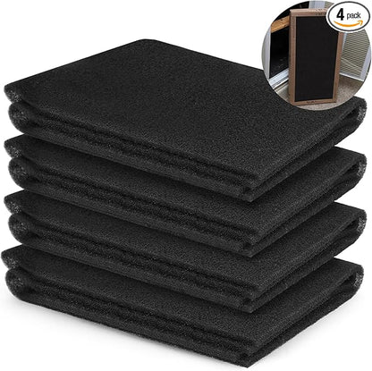 Nuanchu 4 Pack 26" x 16" x 1/4" Mobile Home Furnace Door Filter Furnace Parts Foam Door Filter Washable Reusable Cut to Fit Replacement for Mobile Manufactured Modular Homes Air Conditioner
