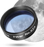 Astromania Telescope Filter 1.25 Inch - #82A Light Blue, Planetary Filter for Astronomy Telescope & Eyepiece, Telescope Color Filter for Enhancing Contrast in Lunar Planetary Observation