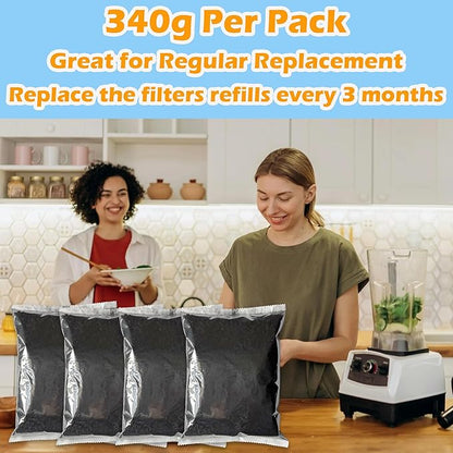 2.9 Pounds Odor Absorbing Filter Refill for FoodCycler Kitchen Waste Composters, Replacement Activated Charcoal Compatible with Eco 5 FoodCycler Electric Composter