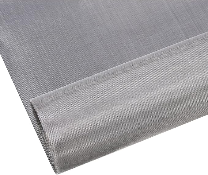 Stainless Steel Woven Wire Mesh, 304 Stainless Steel Insect Screen Mesh, 20 Mesh 120 Mesh Air Vent Mesh Metal Woven Wire Mesh for Vent, Filter, Window & Garden