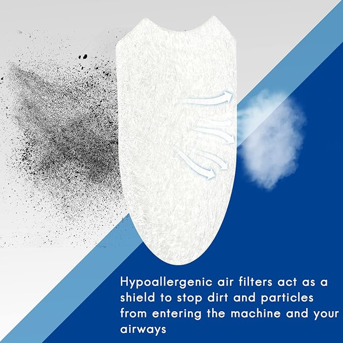 Cindeer 100 Pack Air Filters Compatible with ResMed AirMini Machine Supplies Accessories Disposable Replacement Filters for Travel