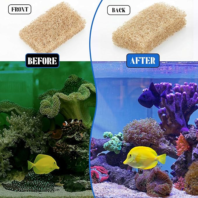 12 Pcs Ammonia Remover Inserts Compatible with Flex/spec/evo, Replacement Aquarium Filter Media for Freshwater and Saltwater Aquariums, Removing and Reducing Ammonia