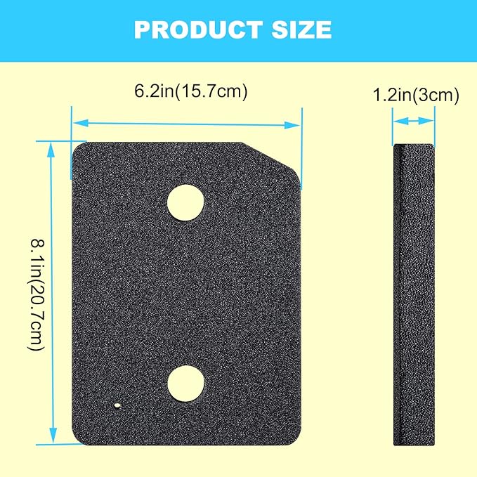 German Dryer Bottom Filter Replacement, for Miele T1 Dryer - 9164761 Heat Pump Tumble Dryer, Toe-Kick Lint Foam Filter Replacement (5)