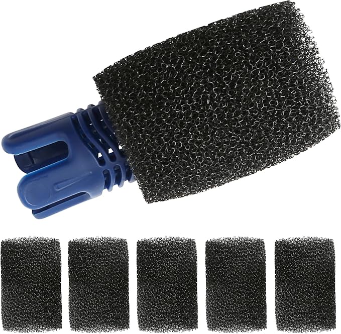Tail Sweep Pro with Scrubber, Tail Sweep Pro TSP10S Replacement for Polaris 280, 380, 360, 3900 Sport, 180, 1 Tail Sweep Pro with 6 Foam Scrubber for Polaris Pool Cleaner Parts