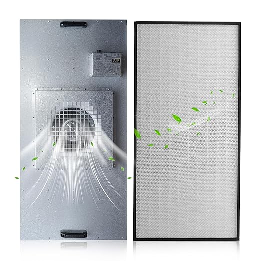 JJFFTAO，HEPA H14-Filter Laminar Flow Hood Updated FanFilter Unit（Include HEPA Filter）100/ISO Class 5 Cleanroom/Laboratory/Cleanroom/Mushroom Room, Laminar Air Flow Hood(46.2"x22.6"110V)