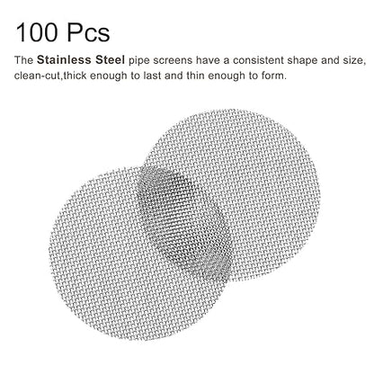MECCANIXITY Pipe Screen Stainless Steel Screens, 1 Inch (25.4mm) Diameter for Pipe Filter, Pack of 100