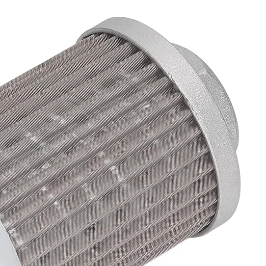 Qiilu Suction Strainer Filter - Stainless Steel Oil Filter for Hydraulic Systems,Works with Car Engines and Generators - and Pollutants Removal