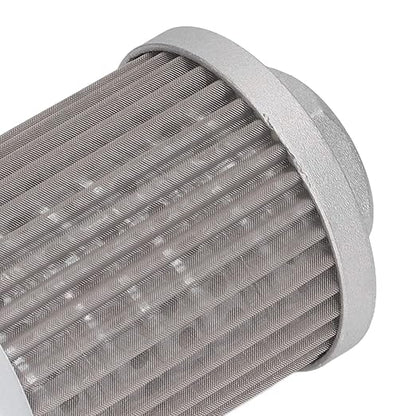 Qiilu Suction Strainer Filter - Stainless Steel Oil Filter for Hydraulic Systems,Works with Car Engines and Generators - and Pollutants Removal