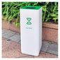GLigeT Outdoor Trash can White Combined Trash Can Large-Capacity Square Sorting Trash Can Outdoor Direct Throw Trash Can Without Cover, Anti-Fingerprint Technology 48L Trash Can (Size : A)