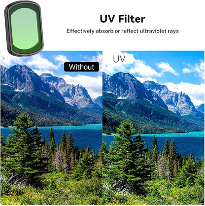 Haoge Magnetic UV Filter for DJI Osmo Pocket 3 Creator Combo,Multi-Coated Lens Protect Filter,Lightweight Action Camera Accessories
