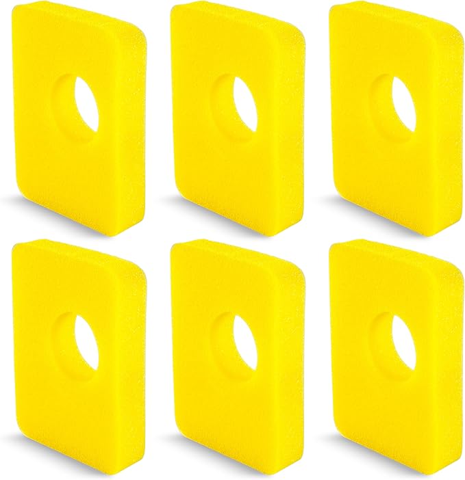 BlueStars 6 Pcs 799579 Air Cleaner Foam Filter - Compatible with 09P602 09P702 550e-550ex Series 09P000 08P000 Engine Lawn Mower - Replaces for BS 4248 5434 799579