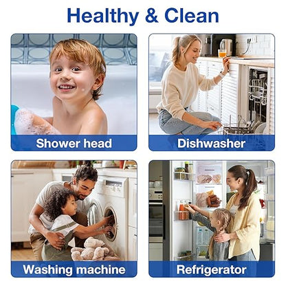 SimPure Whole House Water Filter System, 3-Stage Clear Home Water Pre-Filtration with Carbon Sediment and GAC Filters, Reduce Odor, Chlorine, Taste, Iron, 1" NPT Brass Port, BPA Free (DB20P-3)