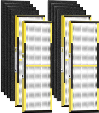4 PACK FLT4825 HEPA Filter B Replacement for G-Guardian Air Purifi-ers AC4825 AC4300 AC4800 AC4900 AC4850 AC4825E, 4 HEPA Replacement Filters+8 Carbon Pre-Filters