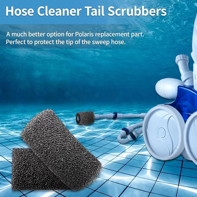 12 Packs Aquarium Fish Tank Filter Sponge, for Polaris Pool Cleaner Parts & Sweep Hose Tail Scrubbers Replacement, Fits 180 280 360 380 480 3900 Models