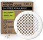 SABA Home Decor Air Vent Cover Grille - Acrylic Plexiglass 10" Round Duct Opening (12" Round Overall) White Finish Registers for Walls and Ceilings NOT for Floor USE, Venetian (1, 10" Round Screws)