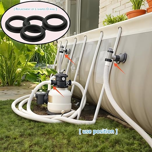 11228 11412 Pool Pump O-Ring Gaskets - Replacement L/Ring Seals for Swimming Pool Sand Filter, Hose & Pump Motor