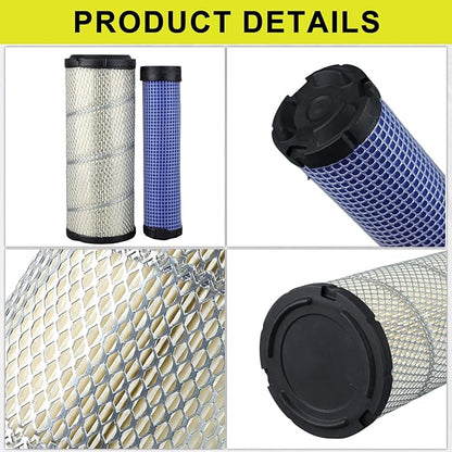 11013-7044 11013-7045 Outer Inner Air Filter for Kohler 25 083 01-S 25 083 04-S 841497 821136 M131803 M131802 Kawasaki 11013-7020 11013-7019 AF25552 AF25551