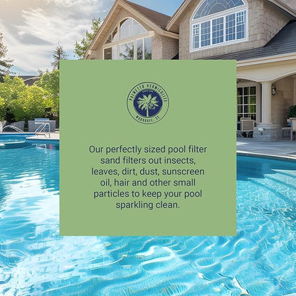 Palmetto 5 Pack Pool Filter Sand, Clean and Clear Water, Natural Sand for Residential and Commercial Pool Sand Filter Pumps, 50 Pound