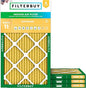 Filterbuy 8x24x1 Air Filter MERV 11 Superior Pet & Allergy Defense (4-Pack), Electrostatic Pleated HVAC AC Furnace Filters Replacement, Made in USA (Actual Size: 8.00 x 24.00 x 0.75)