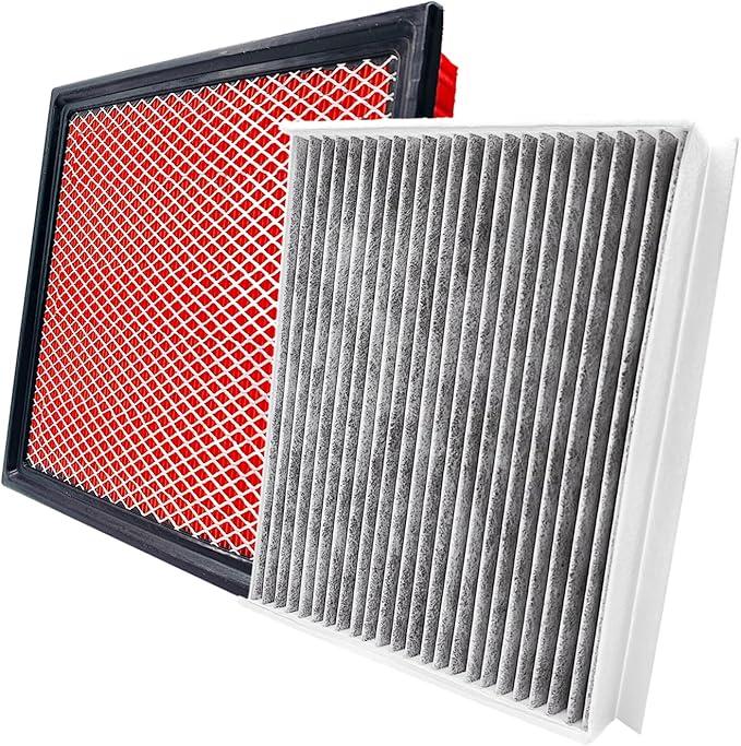 Engine & Cabin Air Filter for F-150 (2015-2023),Navigator(2018-2024),EXPEDITION (2018-2024) (V6-3.5L).Replacement for CF12150,FL3Z-19N619-A,WP10266,CAF1953P,CA10262.
