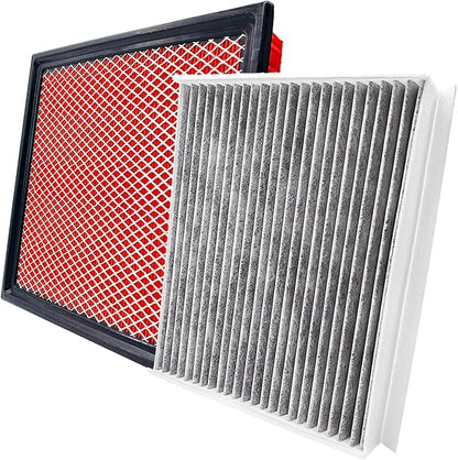 Engine & Cabin Air Filter for F-150 (2015-2023),Navigator(2018-2024),EXPEDITION (2018-2024) (V6-3.5L).Replacement for CF12150,FL3Z-19N619-A,WP10266,CAF1953P,CA10262.