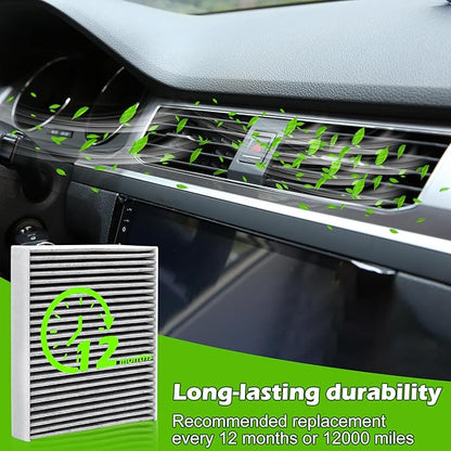 Engine & Cabin Air Filter Kit for Toyota RAV4 Hybrid (2019-2025), Camry Hybrid (2018-2025), Highlander Hybrid (2020-2025), Sienna & Venza (2021-2025)–Replaces 17801-77050 & 87139-0E040
