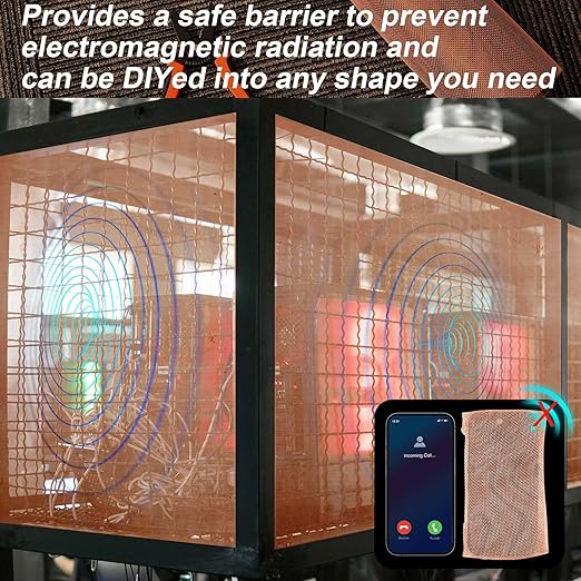 Zonon 99.9% Pure Copper Mesh Screen 36 Inch x 12 ft 16x16 Mesh Copper Roll Wire Fabric 0.27mm Wire Diameter Conductive Metal Dense Filter Screen Woven for Lab Faraday Cage Rodent Control Window Craft