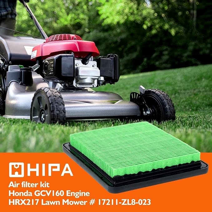 Hipa 17211-ZL8-023 Air Filter for Honda GCV160 GCV190 GC190 GC160 GCV190LA GCV160LA GC135 GCV160A GCV135 GCV190A Engine