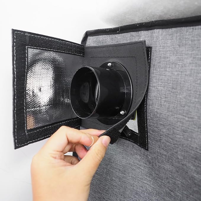Upgrade 3-Layers Filter System Smoke Exhaust Kit with 5000RPM Fan and Speed Control Power Adapter for All Laser Engraver 3D Printer Enclosure Tent Cover DIY (Ventilation Kit)